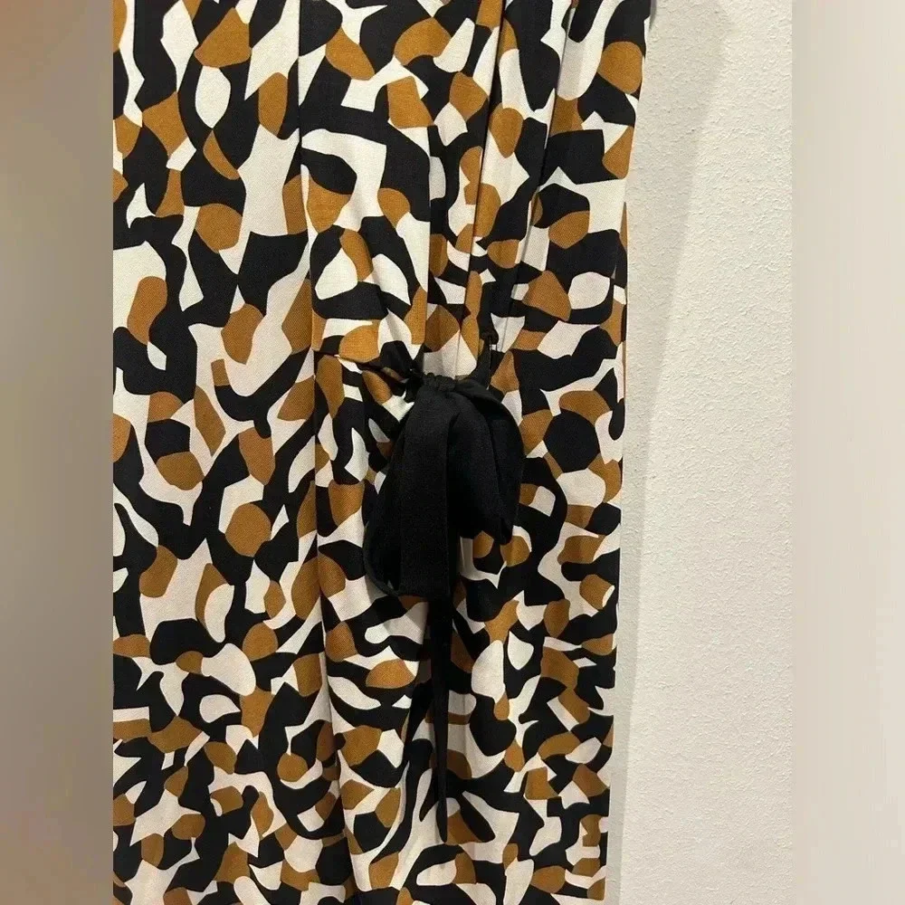 DIANE VON FURSTENBURG Silk Side Tie Dress / Size 4 / - Picture 3 of 8